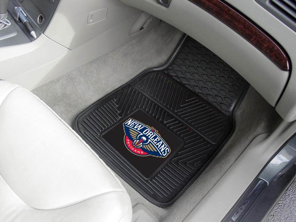 New Orleans Hornets 18" x 27" Heavy Duty Vinyl Auto Floor Mat (Set of 2 Car Mats)