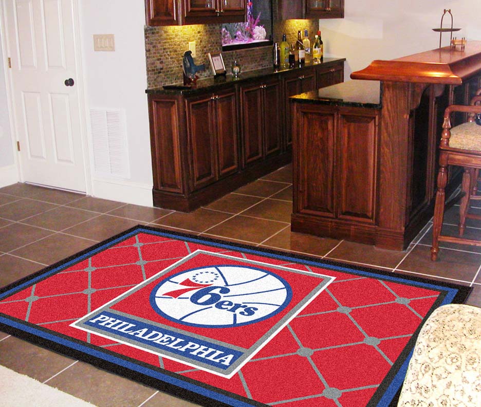 Philadelphia 76ers 5' x 8' Area Rug