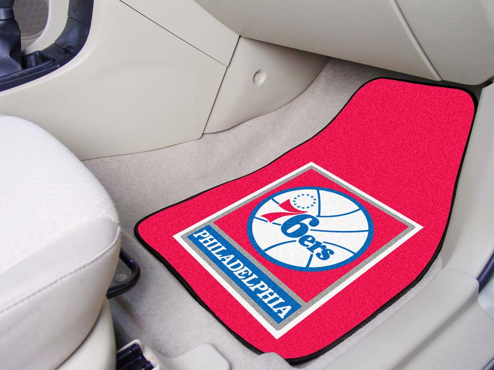 Philadelphia 76ers 18" x 27" Auto Floor Mat (Set of 2 Car Mats)