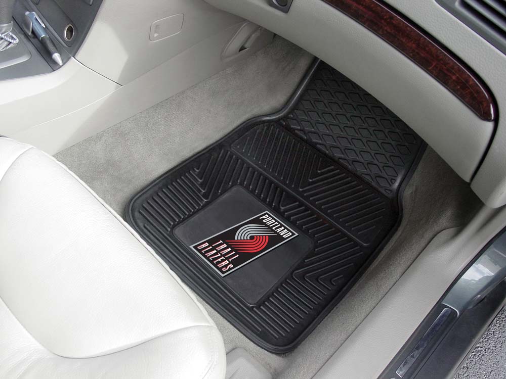 Portland Trailblazers 18" x 27" Heavy Duty Vinyl Auto Floor Mat (Set of 2 Car Mats)