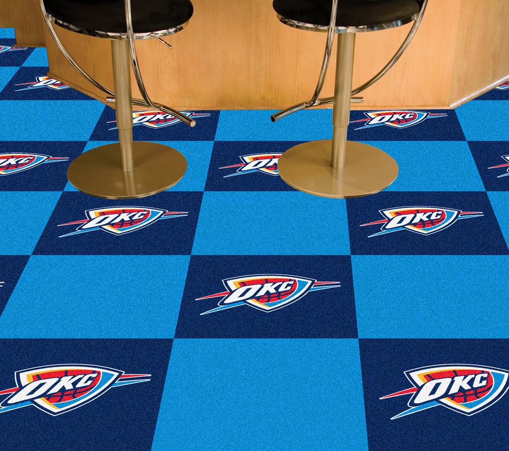 Oklahoma City Thunder 18" x 18" Carpet Tiles (Box of 20)