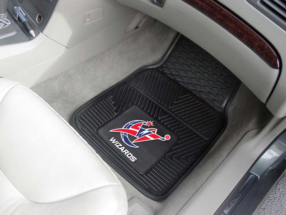 Washington Wizards 18" x 27" Heavy Duty Vinyl Auto Floor Mat (Set of 2 Car Mats)