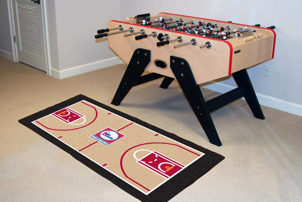 Philadelphia 76ers 24" x 44" Basketball Court Runner