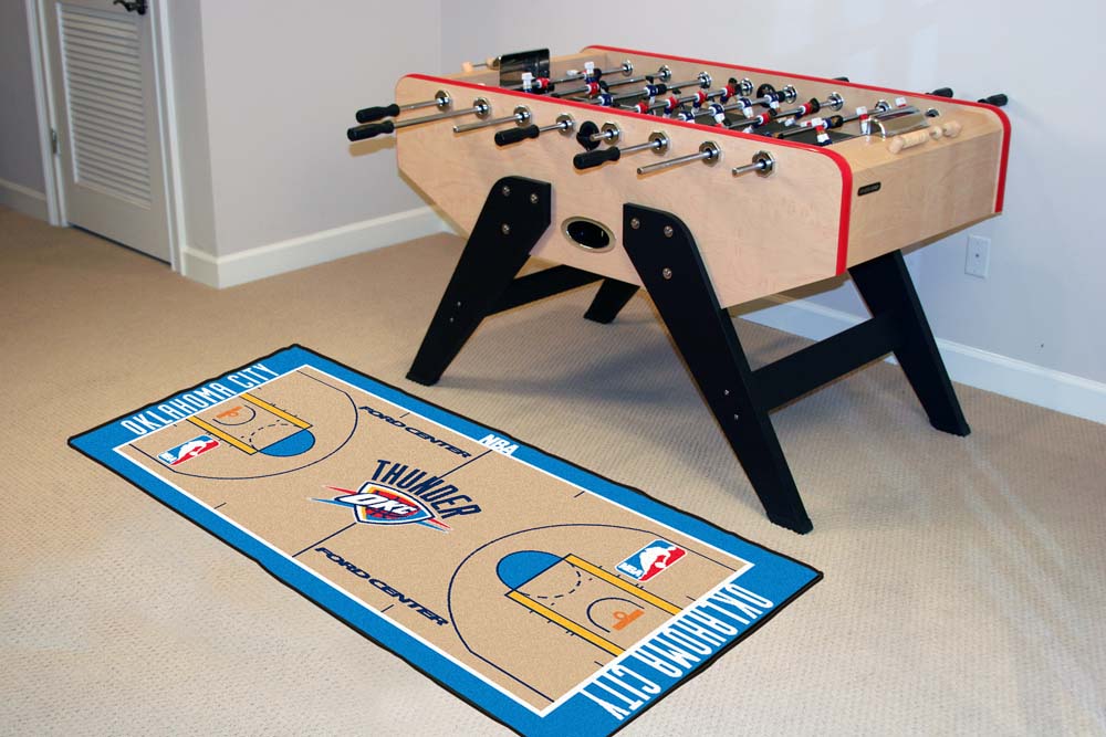 Oklahoma City Thunder 24" x 44" Basketball Court Runner