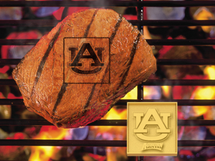 Auburn Tigers Fan Brand (Set of 2) - Branding Irons (with "AU")