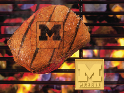 Michigan Wolverines Fan Brand (Set of 2) - Branding Irons