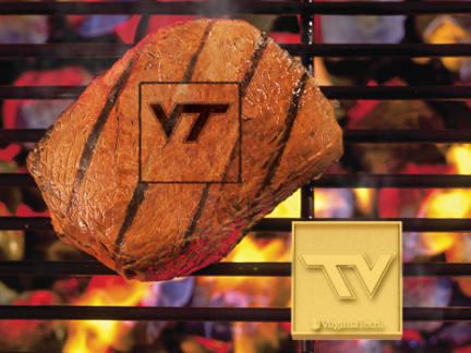Virginia Tech Hokies Fan Brand (Set of 2) - Branding Irons