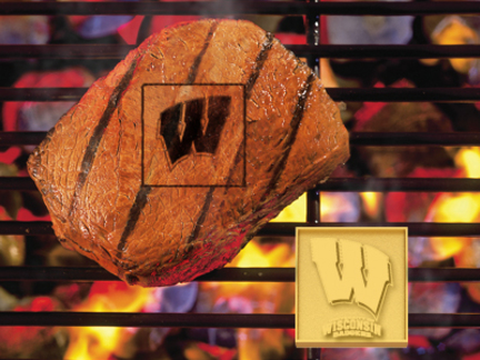 Wisconsin Badgers Fan Brand (Set of 2) - Branding Irons