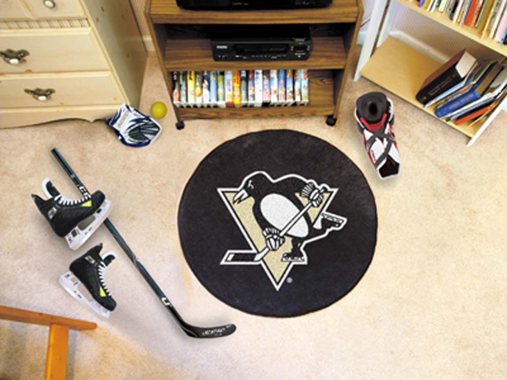 Pittsburgh Penguins 27" Round Puck Mat