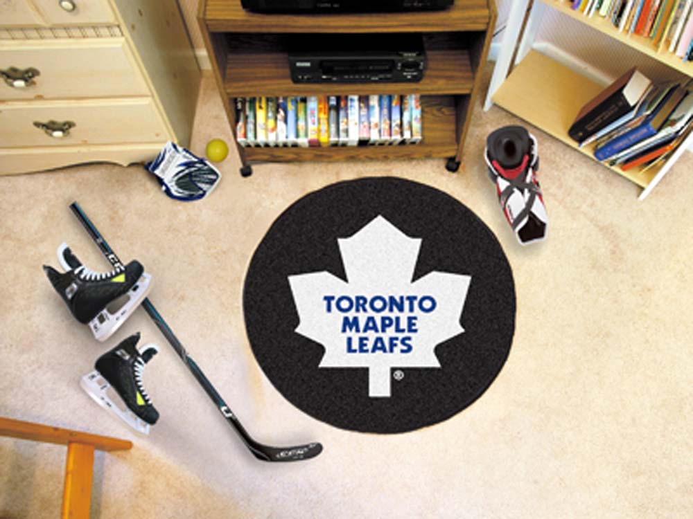 Toronto Maple Leafs 27" Round Puck Mat