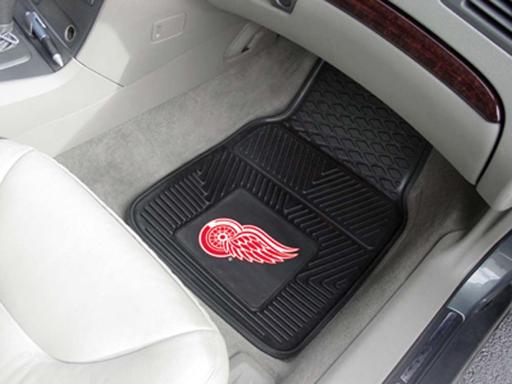 Detroit Red Wings 18" x 27" Heavy Duty Vinyl Auto Floor Mat (Set of 2 Car Mats)