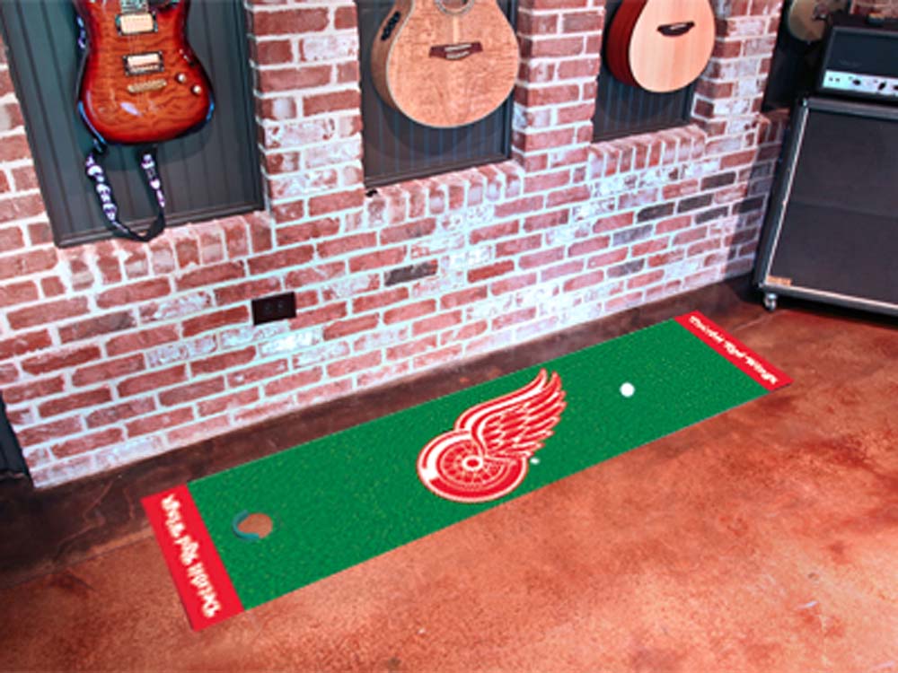 Detroit Red Wings 18" x 72" Golf Putting Green Mat