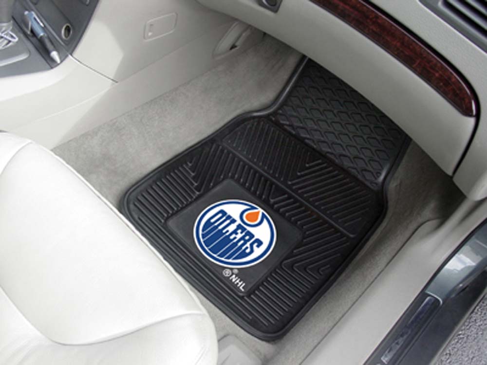 Edmonton Oilers 18" x 27" Heavy Duty Vinyl Auto Floor Mat (Set of 2 Car Mats)