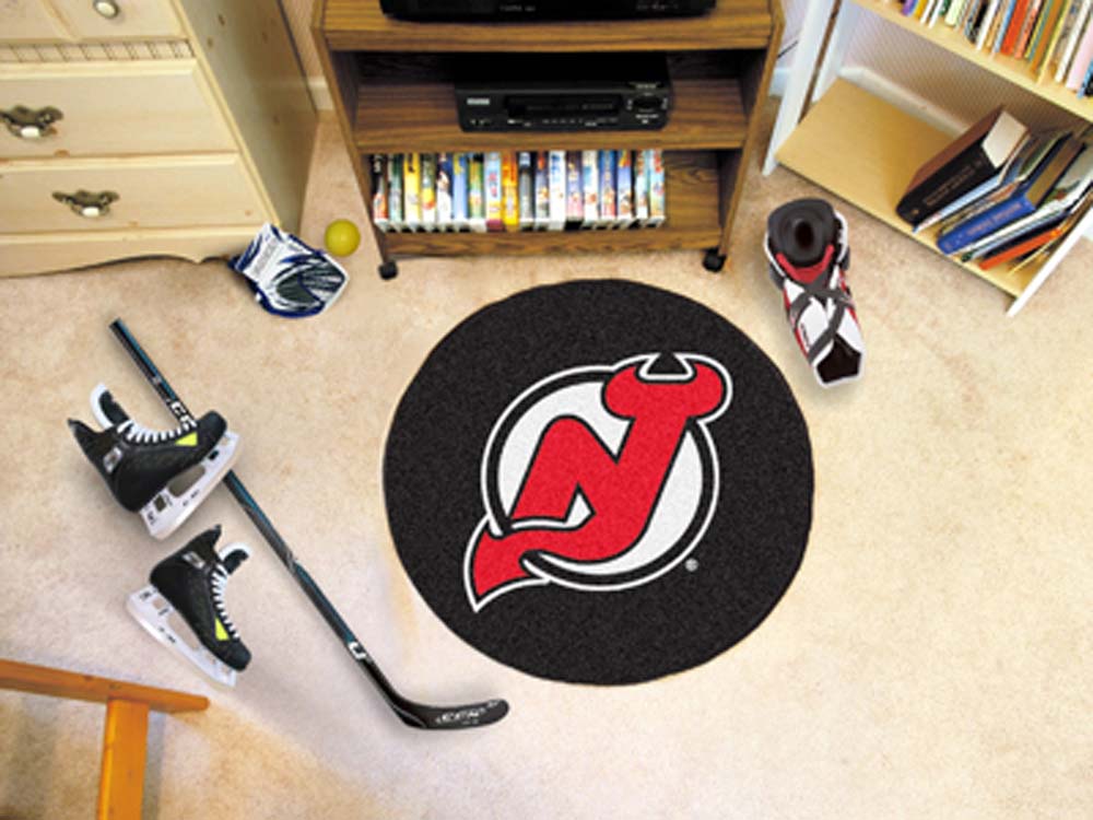 New Jersey Devils 27" Round Puck Mat