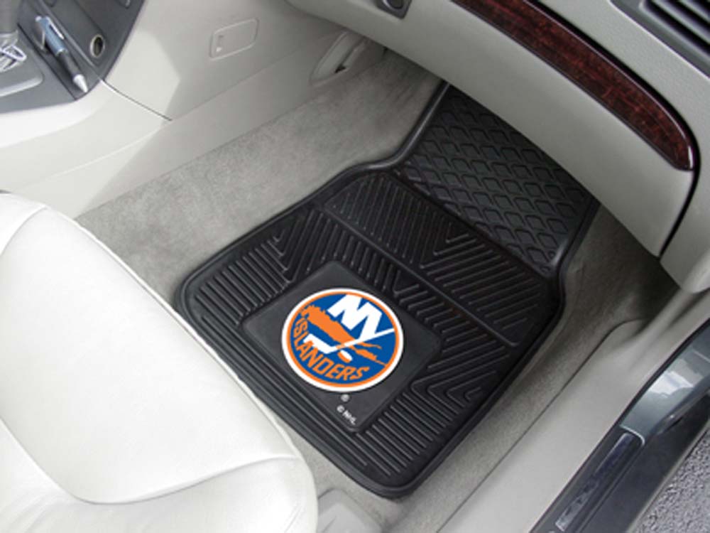 New York Islanders 18" x 27" Heavy Duty Vinyl Auto Floor Mat (Set of 2 Car Mats)