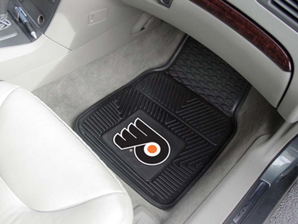 Philadelphia Flyers 18" x 27" Heavy Duty Vinyl Auto Floor Mat (Set of 2 Car Mats)