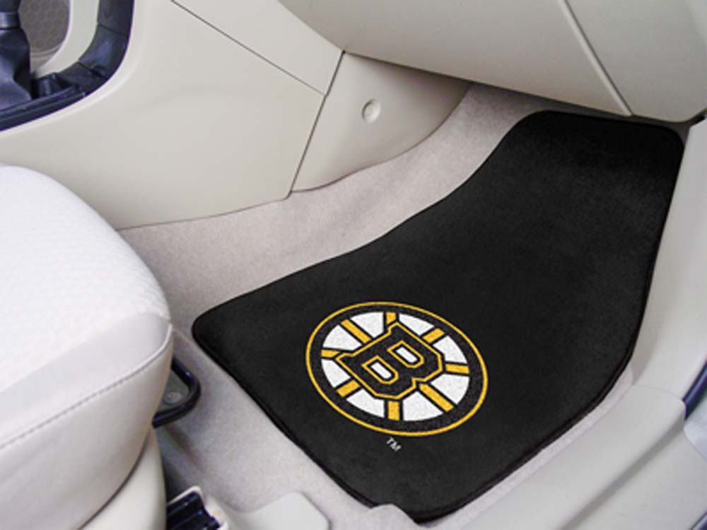 Boston Bruins 18" x 27" Auto Floor Mat (Set of 2 Car Mats)