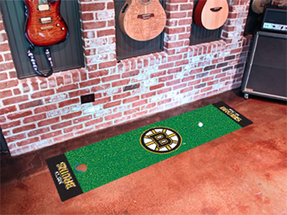 Boston Bruins 18" x 72" Golf Putting Green Mat