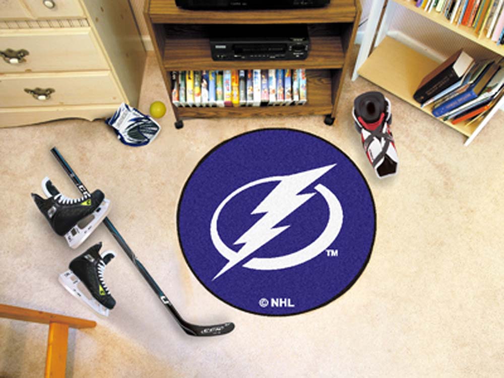 Tampa Bay Lightning 27" Round Puck Mat