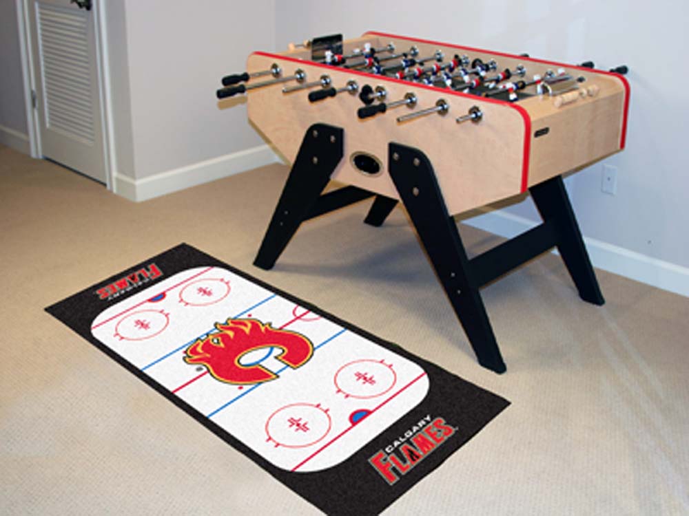 Calgary Flames 30" x 72" Hockey Rink Runner