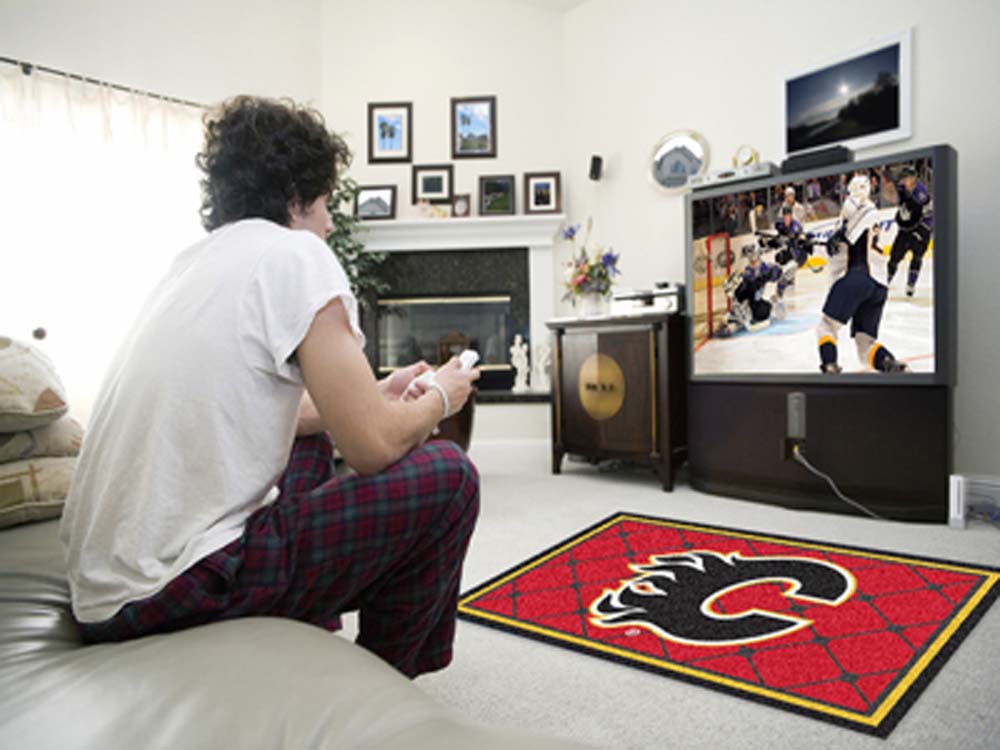 Calgary Flames 4' x 6' Area Rug