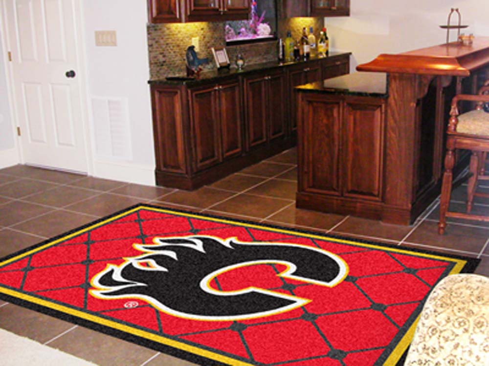 Calgary Flames 5' x 8' Area Rug