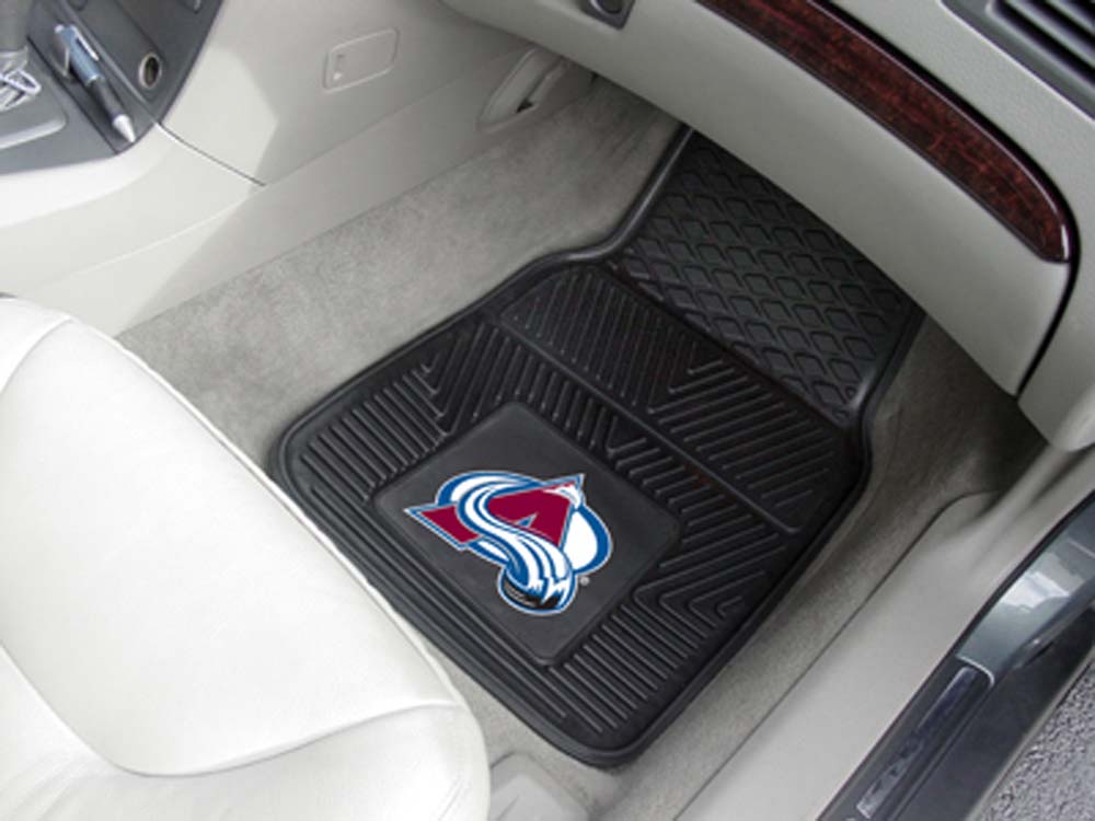 Colorado Avalanche 18" x 27" Heavy Duty Vinyl Auto Floor Mat (Set of 2 Car Mats)