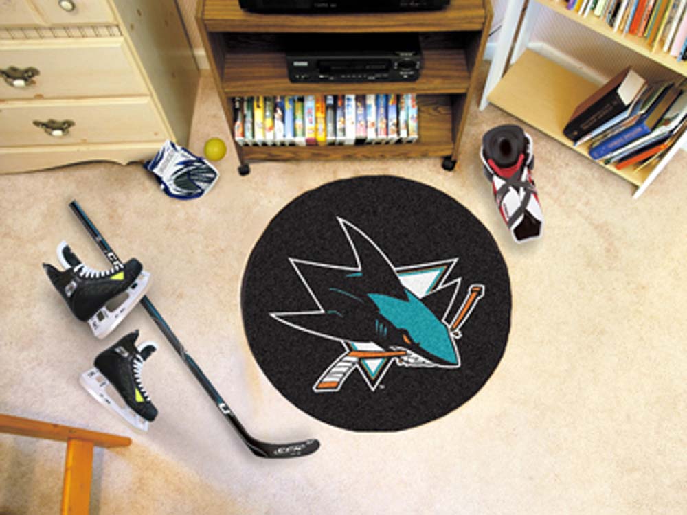 San Jose Sharks 27" Round Puck Mat