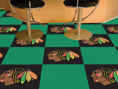 Chicago Blackhawks 18" x 18" Carpet Tiles (Box of 20)