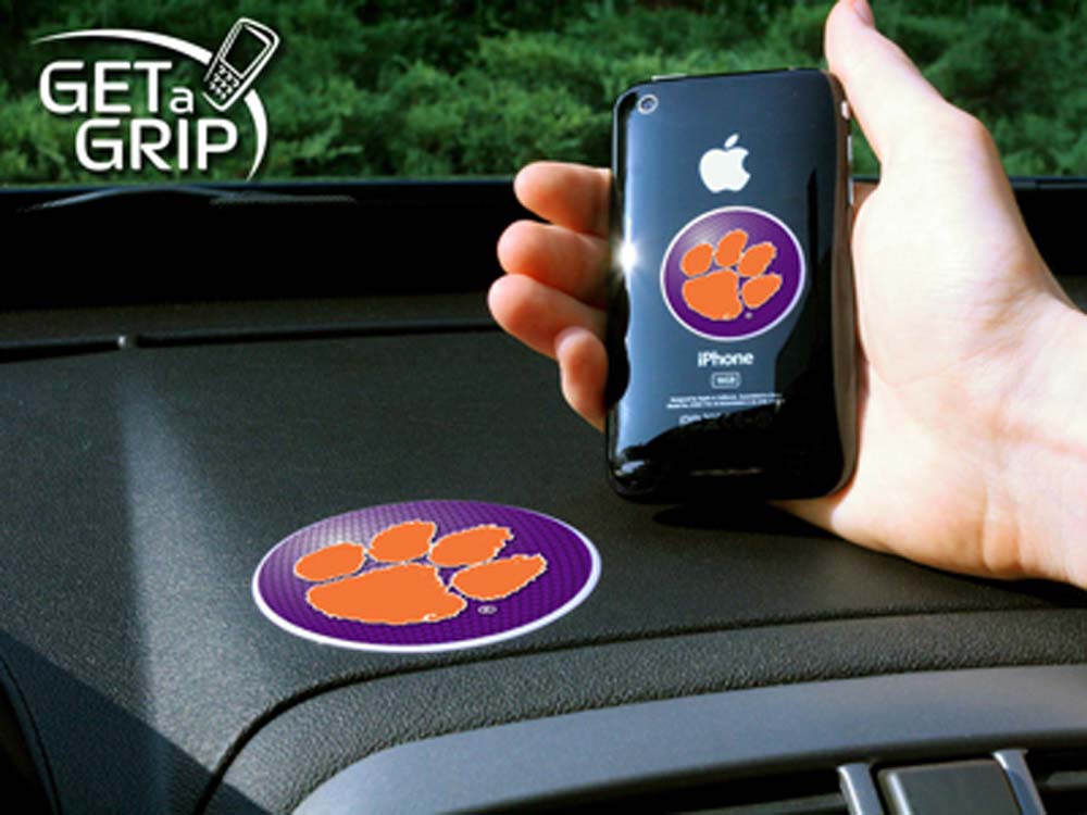 Clemson Tigers "Get a Grip" Cell Phone Holder (Set of 2)