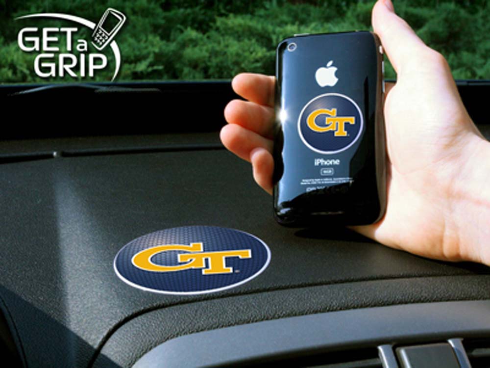 Georgia Tech Yellow Jackets "Get a Grip" Cell Phone Holder (Set of 2)