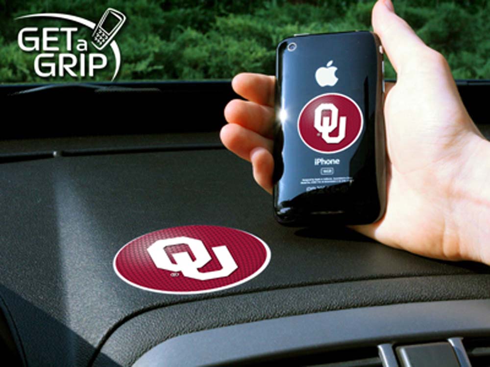 Oklahoma Sooners "Get a Grip" Cell Phone Holder (Set of 2)