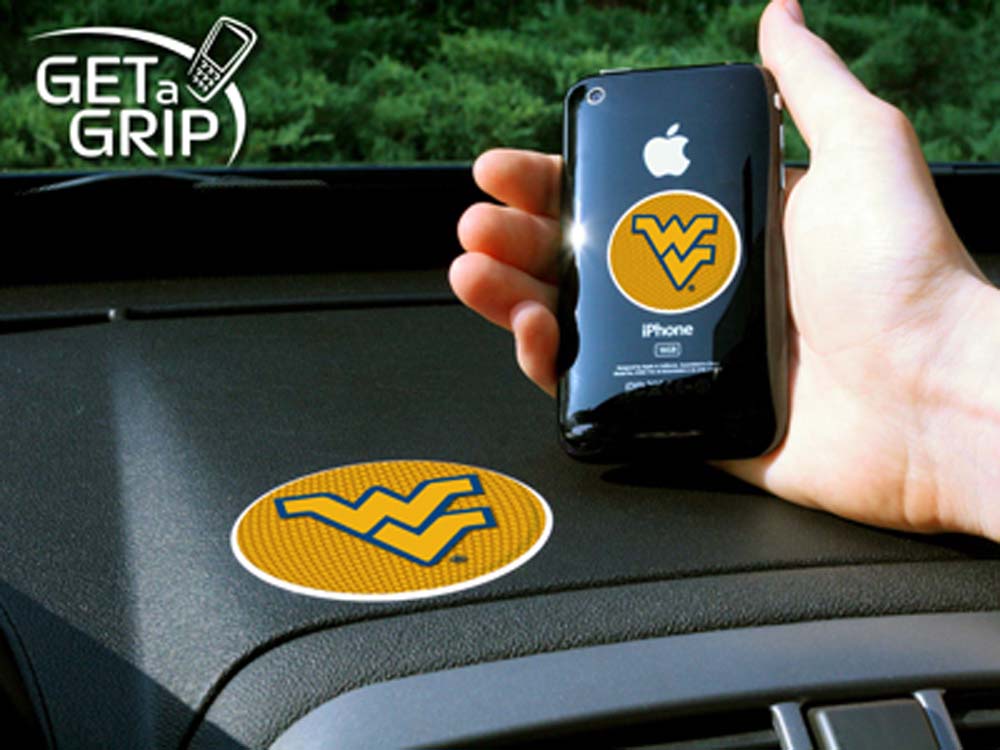 West Virginia Mountaineers "Get a Grip" Cell Phone Holder (Set of 2)