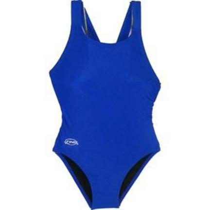 Solid Royal Women's Bladeback Swimsuit (Size 38)