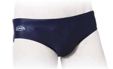 Solid Navy Men's Brief Swimsuit (Size 22)