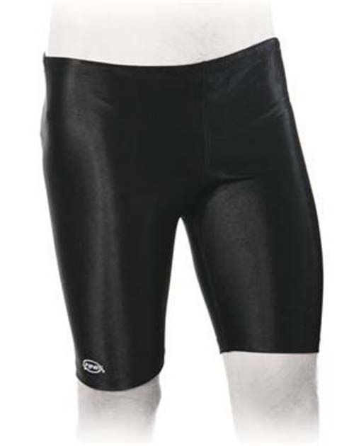 Solid Black Men's Jammer Swimsuit (Size 40)