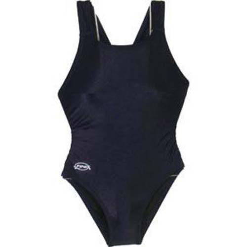 Solid Navy Junior Women's Bladeback Swimsuit (Size 20)