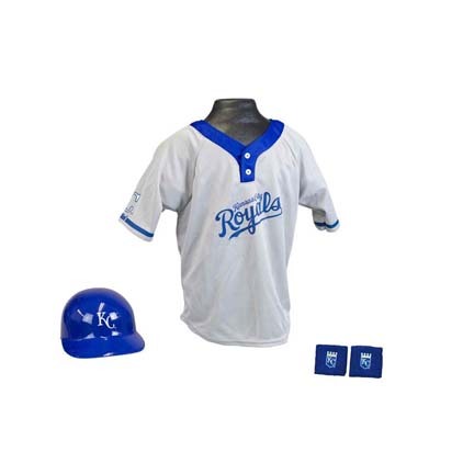 Franklin Kansas City Royals MLB Kid's Team Baseball Uniform Set (Ages 5 - 9)