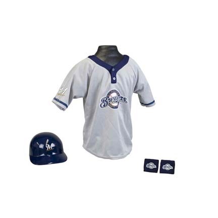 Franklin Milwaukee Brewers MLB Kid's Team Baseball Uniform Set (Ages 5 - 9)