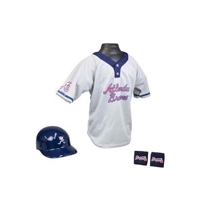 Franklin Atlanta Braves MLB Kid's Team Baseball Uniform Set (Ages 5 - 9)