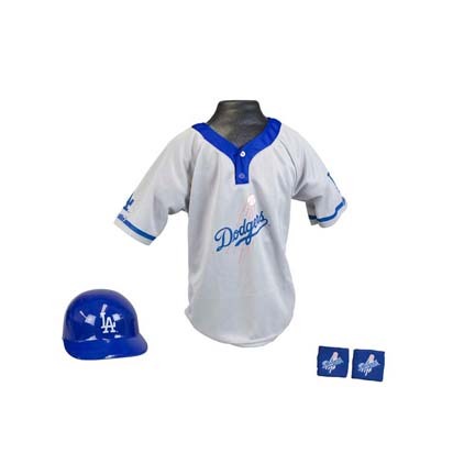 Franklin Los Angeles Dodgers MLB Kid's Team Baseball Uniform Set (Ages 5 - 9)