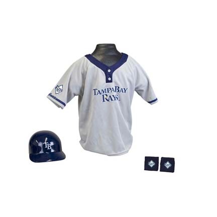 Franklin Tampa Bay Rays MLB Kid's Team Baseball Uniform Set (Ages 5 - 9)