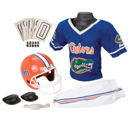 Franklin Florida Gators DELUXE Youth Helmet and Football Uniform Set (Medium)