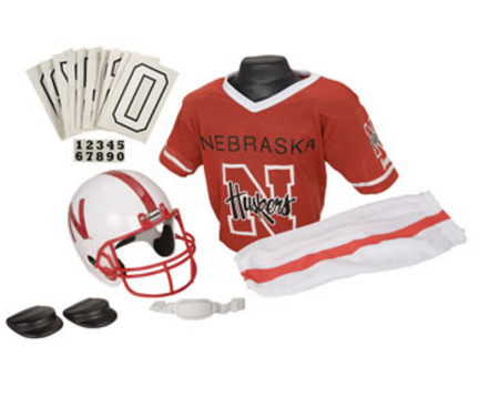 Franklin Nebraska Cornhuskers DELUXE Youth Helmet and Football Uniform Set (Medium)
