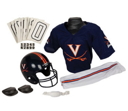 Franklin Virginia Cavaliers DELUXE Youth Helmet and Football Uniform Set (Medium)