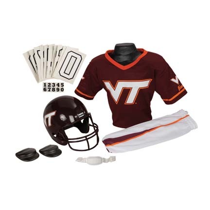 Franklin Virginia Tech Hokies DELUXE Youth Helmet and Football Uniform Set (Medium)
