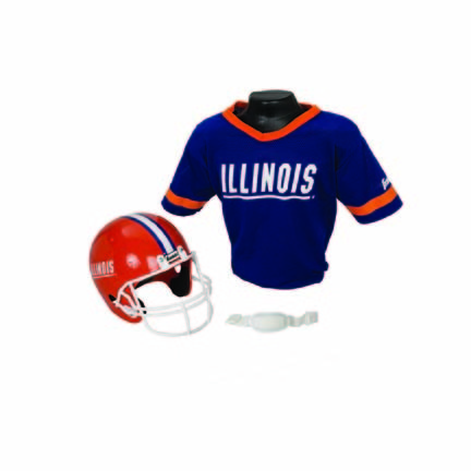 Franklin Illinois Fighting Illini Football Helmet and Jersey Set