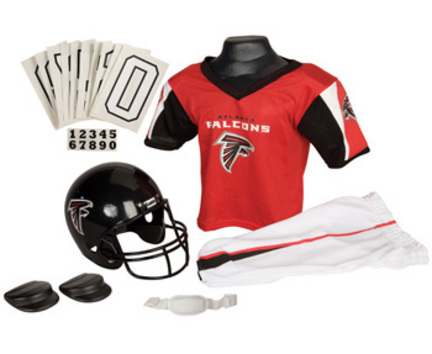 Franklin Atlanta Falcons DELUXE Youth Helmet and Football Uniform Set (Small)