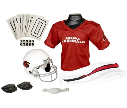 Franklin Arizona Cardinals DELUXE Youth Helmet and Football Uniform Set (Small)