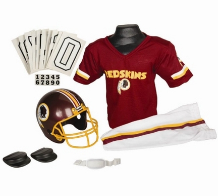 Franklin Washington Redskins DELUXE Youth Helmet and Football Uniform Set (Small)